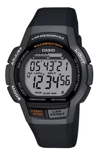 Reloj Casio Para Hombre Ws-1000h Color de la correa Negro Color del bisel Negro Color del fondo Negro