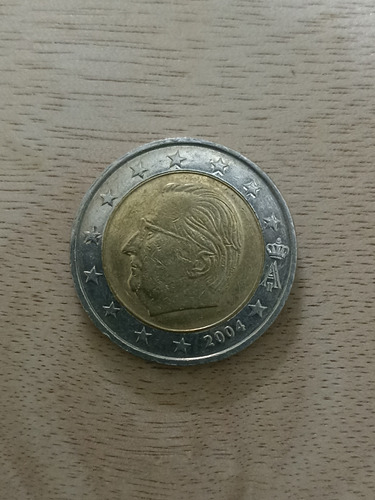 Moneda 2 Euros De Bélgica Año 2004