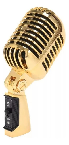 Micrófono Profesional Con Cable Golden Classic Vintage