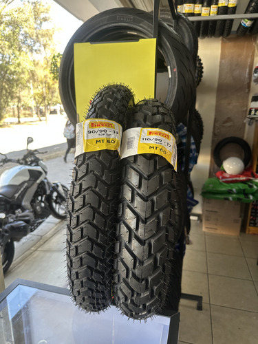 Kit llantas 110/90-17 Y 90/90-19 Pirelli MT60 Honda Bros Xr 150 Nxr