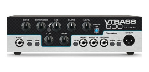 Imagen 1 de 4 de Amplificador Tech21 Vt Bass 500 Cabezal Para Bajo 500w