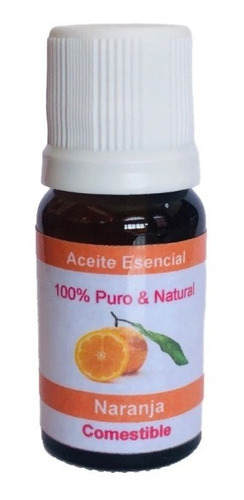 Aceite Esencial Naranja Comestible 100%  Para Difusor 15 Ml 