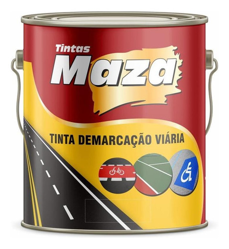 Tinta Demarcação Viária Dnit Acrílica 3,6l Cores Cor Vermelho