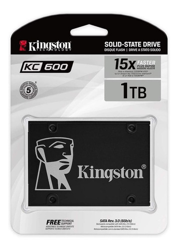 Disco Ssd Kingston Kc600 1024 Gb Sata Interno 7mm