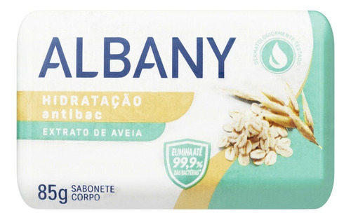 Sabão em barra Albany Hidratação Antibac de 85 g