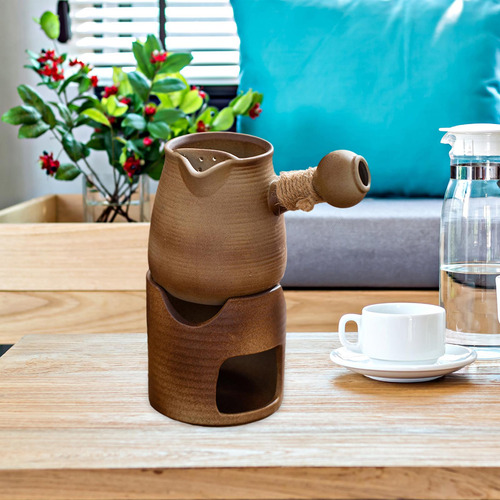 Tetera De Cerámica Infusor De Té Y Calentador De Tetera, L