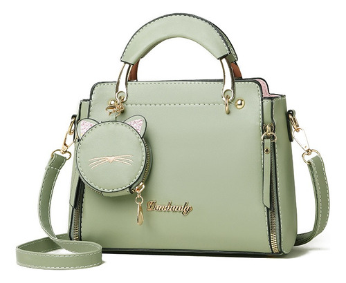 Bolso De Mujer Pu De Cuero Retro Casual, Verde