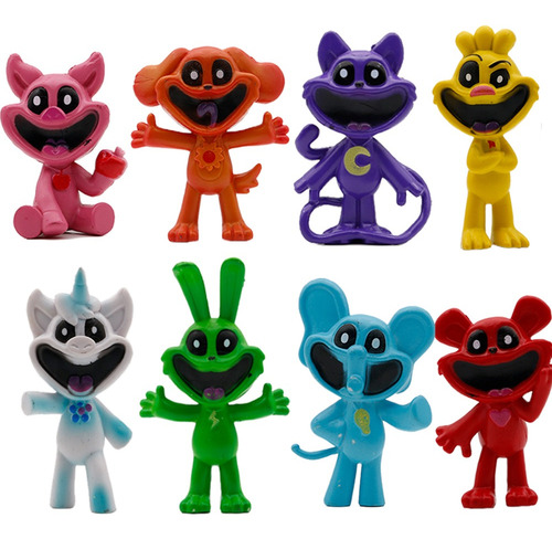 8pcs/set Poppy Playtime Smiling Critters Figura Juguete Mode