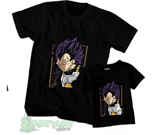 Kit Vegeta Dragon Ball Z Anime Tal Pai Tal Filho 2 Peças