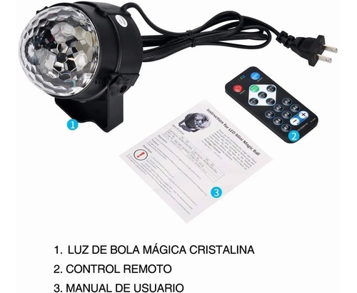Imagen 7 de 9 de Proyector De Luces Led Pequeño Para Fiesta O Discoteca