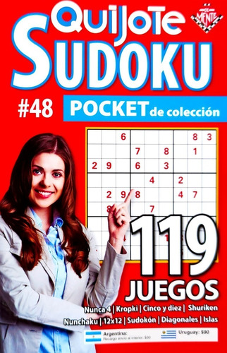 Sudoku Quijote Pocket De Colección N° 48 - 119 Juegos