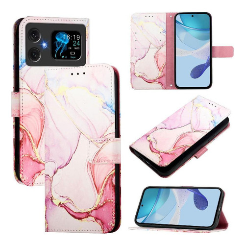 Funda For Cubot A20 Con Función Atril Y Diseño De Mármol De Poliuretano.