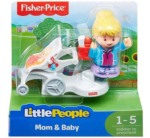 Fisher-peal Little People Mom Baby Figuras