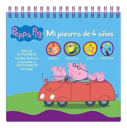 Libro Peppa Pig - Mi Pizarra De 4 Aã¿os - Varios