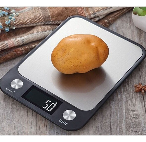 Balanza Cocina Digital 10kg Alta Precisión Y Acero Inoxidabl Negro
