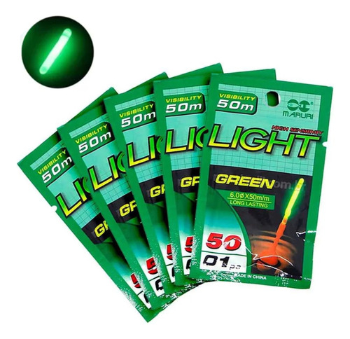 Kit 3pçs Bastão Luminoso / Luz Química Pesca Noturna 6x50mm