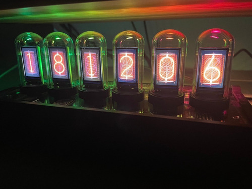 Reloj Geek Tubos Nixie Regalo Estilo Fallout Vintage