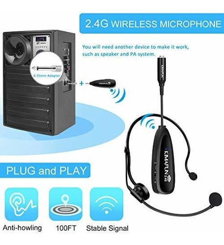 Sistema De Microfono Inalambrico, Auriculares Inalambricos