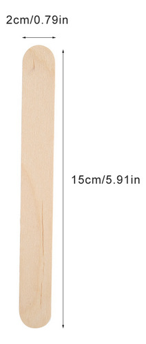Barras Depilatorias Desechables De Madera, 50 Unidades
