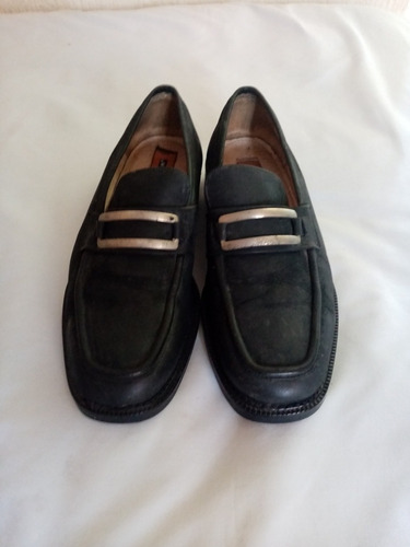 Zapatos Mocasines Florsheim Gamuza Color Negro Talla 28.5.