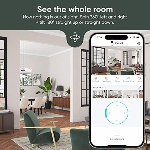 Wyze Cam Pan V3 Cámara De Seguridad Para El Hogar Inteligent