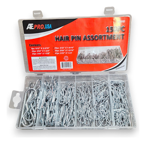 Set De 150 Piezas De Chavetas De Seguridad Tipo R Diferentes