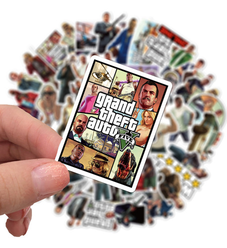 Pegatinas Gta5 Para Juegos De Acción De 10/30/50 Piezas Peg
