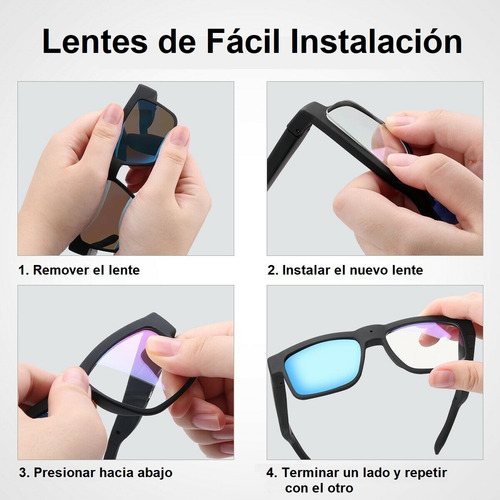 Imagen 6 de 6 de Ec Camara Espia/oculta Lentes/gafas/anteojos Claros Y Oscuro