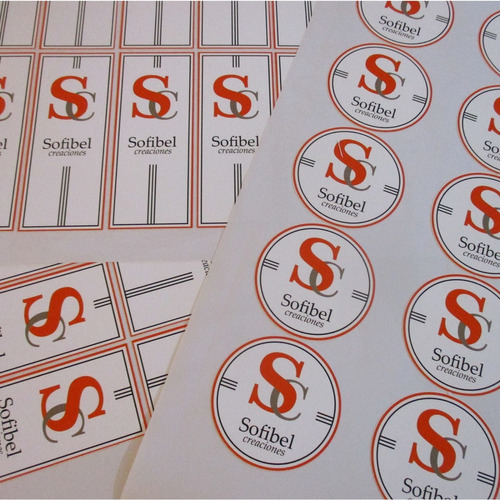 Imagen 1 de 4 de Plancha A4 Stickers, Autoadhesivos Personalizados Troquelado