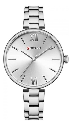 Reloj Para Mujer Curren 9017 Kreb7119 Plateado