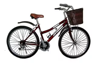 Bicicleta Vintage Dama Canasta Tejida Partes Aluminio Ligera