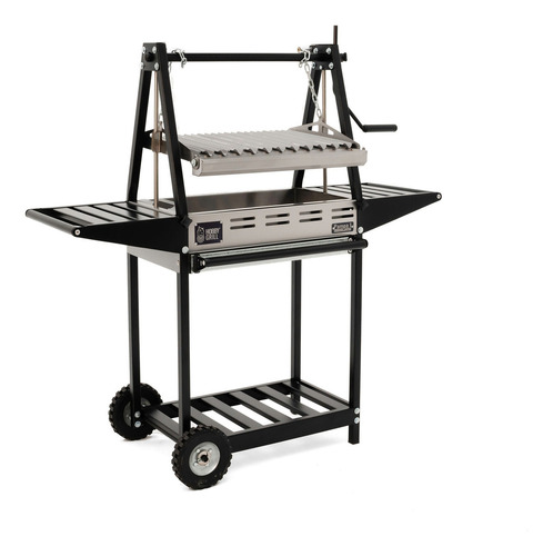 Hobby Grill Asador De Carbón Pampa I Chef Acero Inoxidable Color Plateado