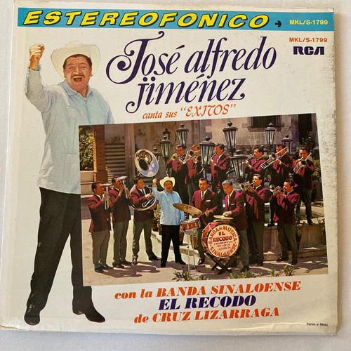 José Alfredo Jiménez & Banda El Recodo / Exitos Lp 1968 Mx Estándar (Usado)