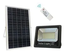Comprar Reflector Led Con Panel Solar De 300w, Recargable