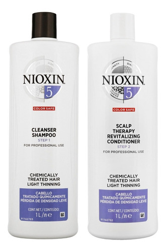 Nioxin-5 Shampoo +conditioner Chemically Treated Hair 1000ml