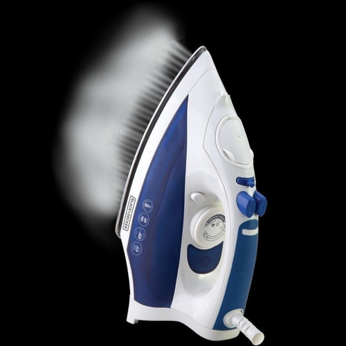 Imagen 5 de 10 de Plancha A Vapor Black+decker Acero Inoxidable Ir7003-ar
