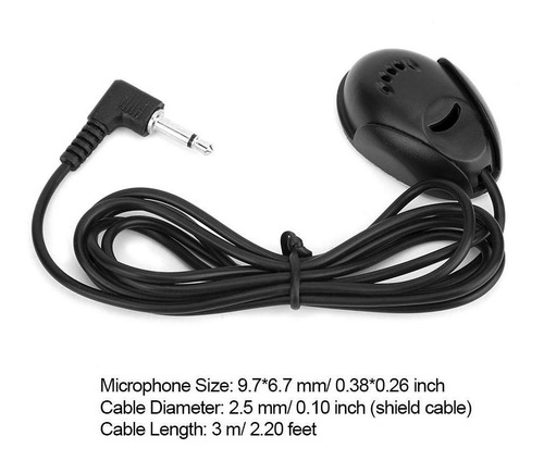 Imagen 2 de 9 de Micrófono Para Automóvil ,akozon Mini Micrófono Externo