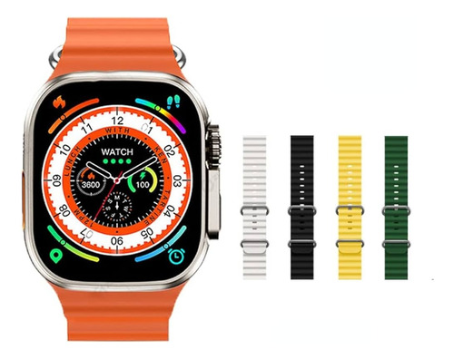 Smartwatch I20 Ultra Max Suit + 7 Mallas + Auriculares Pro3