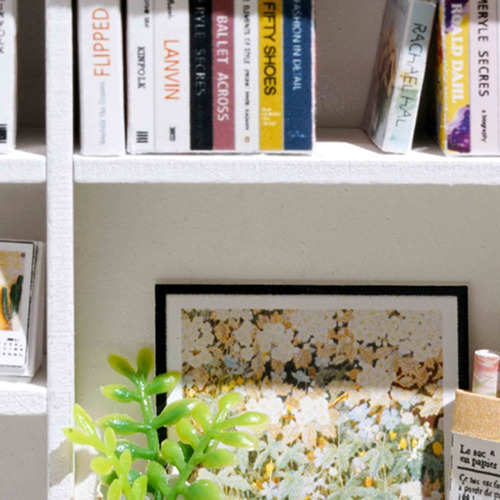 Casa De Miniatura Con Muebles Diy Kit Muebles Realistas 1:24