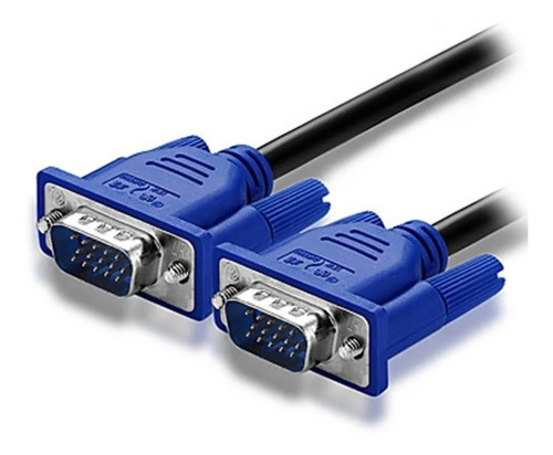 Cable Vga 2 M Blindado Conector De Video Doble Filtro