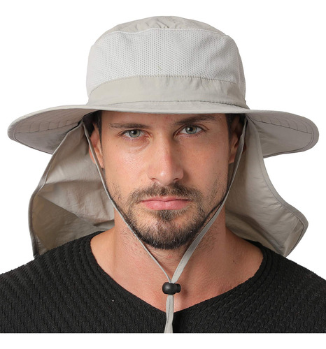 Jormatt Sombrero De Sol Unisex Con Solapa Para El Cuello, Pr