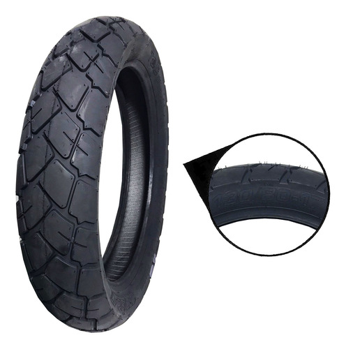 Pneu Traseiro Com Camara Aro 17 130/80-17 Xr 250 Tornado