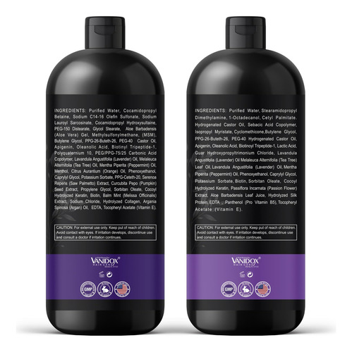 Conjunto De Shampoo E Condicionador Vanidox Tea Tree Lavende
