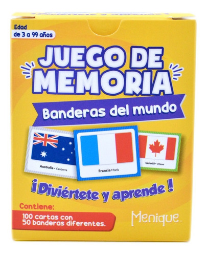 Juego De Memoria De Banderas Del Mundo