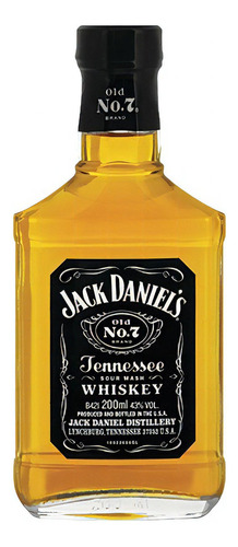 Jack Daniel's Tennessee Old No. 7 Tennessee Whisky - 200 mL - Unidad - 1 - Botella