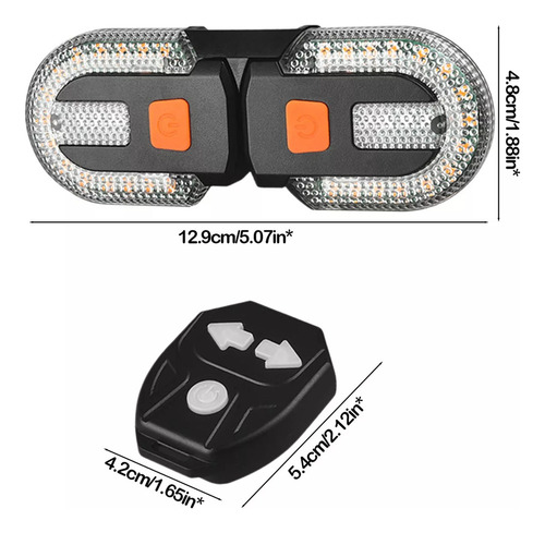Luz De Advertencia De Bicicleta Intermitente