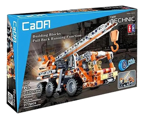 Grúa Móvil Para Armar Pull Back Cada Bloques 272 Pz C52013w