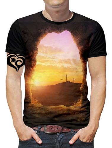 Camiseta Jesus Plus Size Gospel Criativa Masculina Roupa Cvr
