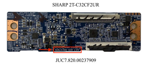 Tarjeta Tcon Sharp 2t-c32cf2ur Juc7.820.00237909 (Usado)