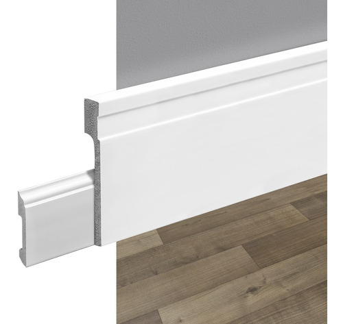 Zocalo Pvc Eps Cubrezocalo 2351 12cm Atrim Blanco Anti Hume